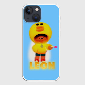 Чехол для iPhone 13 mini с принтом Леон Салли (Leon Sally) в Тюмени,  |  | brawl stars | leon | sally | skin | бравл старс | леон | салли | скин