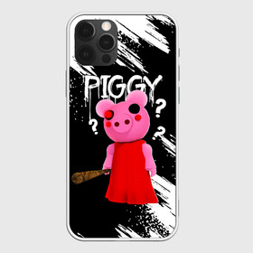 Чехол для iPhone 12 Pro с принтом ROBLOX PIGGY - СВИНКА ПИГГИ в Тюмени, силикон | область печати: задняя сторона чехла, без боковых панелей | pig | piggy | roblox | игра | компьютерная игра | логотип | онлайн | онлайн игра | пигги | поросенок | роблакс | роблокс | свинка | свинья