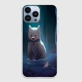 Чехол для iPhone 13 Pro Max с принтом Одинокий пес в озере слез в Тюмени,  |  | вода | животные | зверек | одинокий | одиночество | озеро | пес | слезы | собака | щенок
