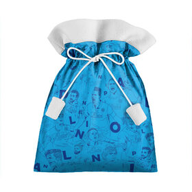 Подарочный 3D мешок с принтом Наполи Блю в Тюмени, 100% полиэстер | Размер: 29*39 см | napoli | гамсик | гамшик | инсинье | кальехон | каннаваро | кулибали | лавесси | маджио | марадона | мертенс | наполи | неаполь