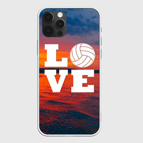 Чехол для iPhone 12 Pro Max с принтом LOVE Volleyball в Тюмени, Силикон |  | beach | i love | live | love | voleybal | volleyball | волебол | волейбол | волейболист | волейболистка | воллейбол | пляжный | я люблю