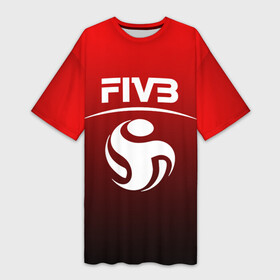 Платье-футболка 3D с принтом FIVB ВОЛЕЙБОЛ в Тюмени,  |  | fivb | voleybal | volleyball | волебол | волейбол | волейбола | волейболист | волейболистка | воллейбол | международная | федерация | фивб