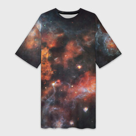 Платье-футболка 3D с принтом Гигантская Вселенная (S) в Тюмени,  |  | galaxy | nasa | nebula | space | star | абстракция | вселенная | галактика | звезда | звезды | космический | наса | планеты