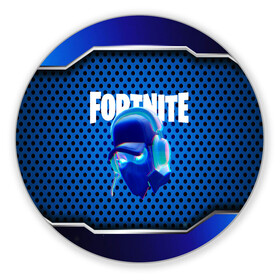 Коврик для мышки круглый с принтом FORTNITE NINJA в Тюмени, резина и полиэстер | круглая форма, изображение наносится на всю лицевую часть | 2019 | battle royale | chapter 2 | epic games | fortnite | game | season x | zombie | зомби | фортнайт