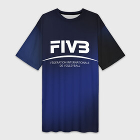 Платье-футболка 3D с принтом FIVB Volleyball в Тюмени,  |  | fivb | voleybal | volleyball | волебол | волейбол | волейбола | волейболист | волейболистка | воллейбол | международная | федерация | фивб