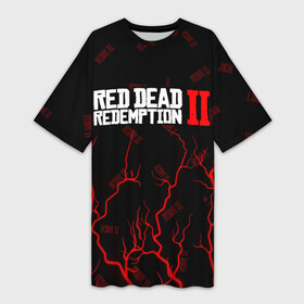Платье-футболка 3D с принтом RED DEAD REDEMPTION 2 в Тюмени,  |  | dead | game | games | logo | rdr | rdr2 | red | red dead redemption 2 | redemption | дед | игра | игры | лого | логотип | логотипы | рдр | рдр2 | ред | редемпшен | редемпшн | символ | символы