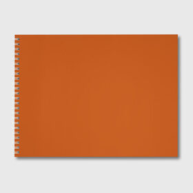 Альбом для рисования с принтом Радуга v6 - оранжевый в Тюмени, 100% бумага
 | матовая бумага, плотность 200 мг. | Тематика изображения на принте: без дизайна | без картинки | одноцветные | оранжевый