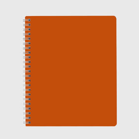 Тетрадь с принтом Радуга v6 - оранжевый в Тюмени, 100% бумага | 48 листов, плотность листов — 60 г/м2, плотность картонной обложки — 250 г/м2. Листы скреплены сбоку удобной пружинной спиралью. Уголки страниц и обложки скругленные. Цвет линий — светло-серый
 | Тематика изображения на принте: без дизайна | без картинки | одноцветные | оранжевый