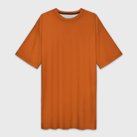 Платье-футболка 3D с принтом Радуга v6   оранжевый в Тюмени,  |  | без дизайна | без картинки | одноцветные | оранжевый
