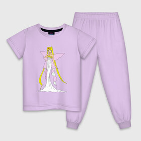 Детская пижама хлопок с принтом Sailor Moon/Серенити в Тюмени, 100% хлопок |  брюки и футболка прямого кроя, без карманов, на брюках мягкая резинка на поясе и по низу штанин
 | bunny | luna | princess | serenity | stars | usagi | wings | ангел | волосы | девушка | детям | звездная | звезды | королева | корона | крылья | луна | любовь | малышка | марс | радуга | сейлор мун | токио | усаги цукино | школьные 