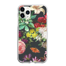 Чехол для iPhone 11 Pro матовый с принтом Цветы в Тюмени, Силикон |  | Тематика изображения на принте: арт | бабочка | бабочки | белая лилия | белый | желтый | зеленый | картина | краски | красный | лилии | лилия | рисунок | рисунок красками | роза | розовая роза | розовый | розы | тёмный | фиолетовый