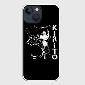Чехол для iPhone 13 mini с принтом Kirito стилизованный в Тюмени,  |  | art | asuna | kirito | online | sao | sword | асуна | киригая | кирито | мастера | меча | мечник | онлайн | сао | черный | юки