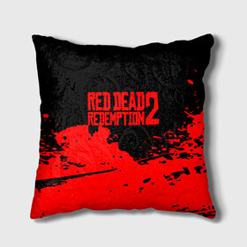 Подушка 3D с принтом RED DEAD REDEMPTION 2 в Тюмени, наволочка – 100% полиэстер, наполнитель – холлофайбер (легкий наполнитель, не вызывает аллергию). | состоит из подушки и наволочки. Наволочка на молнии, легко снимается для стирки | Тематика изображения на принте: rdr 2 | rdr2 | rdr2 pc | red dead 2 | red dead online | red dead redemption | red dead redemption 2 | red dead redemption 2 gameplay | red dead redemption 2 pc | western