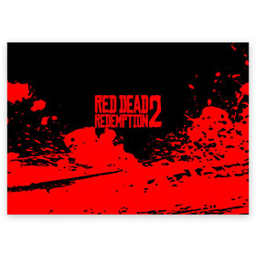 Поздравительная открытка с принтом RED DEAD REDEMPTION 2 в Тюмени, 100% бумага | плотность бумаги 280 г/м2, матовая, на обратной стороне линовка и место для марки
 | Тематика изображения на принте: rdr 2 | rdr2 | rdr2 pc | red dead 2 | red dead online | red dead redemption | red dead redemption 2 | red dead redemption 2 gameplay | red dead redemption 2 pc | western