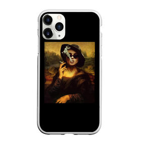 Чехол для iPhone 11 Pro матовый с принтом jaKondA в Тюмени, Силикон |  | jakonda | mona lisa | smoking | woman | девушка | джаконда | мона лиза