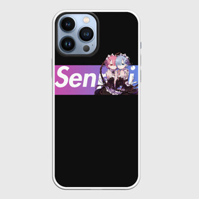 Чехол для iPhone 13 Pro Max с принтом Re:Zero в Тюмени,  |  | Тематика изображения на принте: anime | glitch | japan | ram | re | rem | rezero | senpai | subaru | waifu | zero | анимация | аниме | вайфу | глитч | глич | мультсериал | мультфильм | семпай | сенпай | сериал | япония