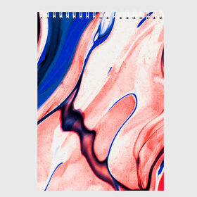 Скетчбук с принтом Fluid art в Тюмени, 100% бумага
 | 48 листов, плотность листов — 100 г/м2, плотность картонной обложки — 250 г/м2. Листы скреплены сверху удобной пружинной спиралью | abstract | art | colorful | digital | fluid | абстракция | арт | краски | цвет | цифровой