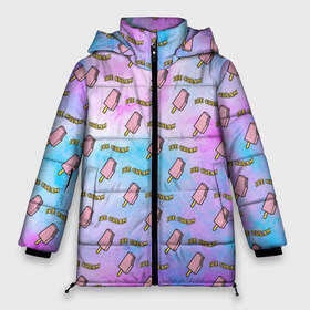 Женская зимняя куртка 3D с принтом BLACKPINK ICE CREAM в Тюмени, верх — 100% полиэстер; подкладка — 100% полиэстер; утеплитель — 100% полиэстер | длина ниже бедра, силуэт Оверсайз. Есть воротник-стойка, отстегивающийся капюшон и ветрозащитная планка. 

Боковые карманы с листочкой на кнопках и внутренний карман на молнии | blackpink ice cream | ice cream | jennie | jisoo | k pop | lalisa | pink | selena gomez | блэк пинк | блэкпинк | группа | к поп | кей поп | корейская группа | розовый | черный