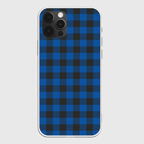 Чехол для iPhone 12 Pro Max с принтом Синяя клетка в Тюмени, Силикон |  | cage | cage pattern | checkered ornament | ornament | pattern | print cage | tartan | клетка | клетка узор | клетчатый орнамент | орнамент | принт клетка | синяя клетка | тартан | узор | шотландка | шотландская клетка