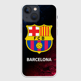 Чехол для iPhone 13 mini с принтом BARCELONA   БАРСЕЛОНА в Тюмени,  |  | barca | barcelona | barsa | barselona | fcb | logo | messi | барса | барселона | знак | клуб | лого | логотип | логотипы | месси | символ | символы | футбол | футбольная | футбольный