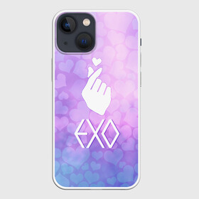 Чехол для iPhone 13 mini с принтом EXO в Тюмени,  |  | cute | exo | heat | k pop | korean | жест | кпоп | милый | сердце