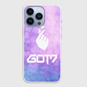 Чехол для iPhone 13 Pro с принтом GOT7 в Тюмени,  |  | cute | got7 | heat | k pop | korean | гот7 | жест | кпоп | милый | сердце