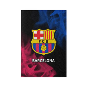 Обложка для паспорта матовая кожа с принтом BARCELONA / БАРСЕЛОНА в Тюмени, натуральная матовая кожа | размер 19,3 х 13,7 см; прозрачные пластиковые крепления | barca | barcelona | barsa | barselona | fcb | logo | messi | барса | барселона | знак | клуб | лого | логотип | логотипы | месси | символ | символы | футбол | футбольная | футбольный