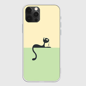 Чехол для iPhone 12 Pro Max с принтом Чёрный кот на ярком фоне в Тюмени, Силикон |  | Тематика изображения на принте: арт | вектор | горизонтальный рисунок | горизонтальный узор | жёлтый | зеленый | кот | котёнок | кошка | рисунок | чёрная кошка | чёрный | чёрный кот | чёрный котёнок