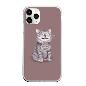 Чехол для iPhone 11 Pro Max матовый с принтом Котёнок ыыы в Тюмени, Силикон |  | Тематика изображения на принте: арт | кот | котёнок | кошка | мем | мемный кот | мемный котенок | мэм | мэмный котёнок | рисунок | серый | серый кот | тёмный | фиолетовый
