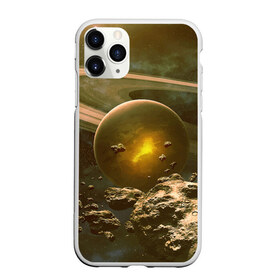 Чехол для iPhone 11 Pro матовый с принтом Saturn в Тюмени, Силикон |  | cosmos | meteorite | saturn | space | космос | метеорит | пространство | сатурн