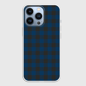 Чехол для iPhone 13 Pro с принтом Темно синяя Клетка в Тюмени,  |  | cage | cage pattern | checkered ornament | ornament | pattern | print cage | tartan | клетка | клетка узор | клетчатый орнамент | орнамент | принт клетка | тартан | темно синяя клетка | узор | шотландка | шотландская клетка