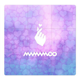Магнитный плакат 3Х3 с принтом Mamamoo в Тюмени, Полимерный материал с магнитным слоем | 9 деталей размером 9*9 см | cute | heat | k pop | korean | mamamoo | жест | кпоп | мамаму | милый | сердце