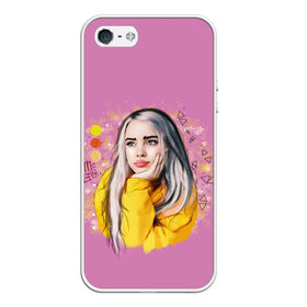 Чехол для iPhone 5/5S матовый с принтом Билли Айлиш / Billie Eilish в Тюмени, Силикон | Область печати: задняя сторона чехла, без боковых панелей | Тематика изображения на принте: billie | billie eilish | eilish | айлиш | билли | билли айлиш