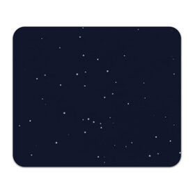 Коврик для мышки прямоугольный с принтом Ночное небо в Тюмени, натуральный каучук | размер 230 х 185 мм; запечатка лицевой стороны | звёзды | мерцание | небо | ночь | синий | сияние | тёмный | чёрный