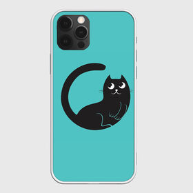 Чехол для iPhone 12 Pro Max с принтом Чёрный котя в Тюмени, Силикон |  | Тематика изображения на принте: арт | бирюзовый | вектор | зеленый | кот | котёнок | кошка | рисунок | чёрная кошка | чёрный | чёрный кот | чёрный котёнок