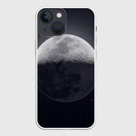 Чехол для iPhone 13 mini с принтом луна в Тюмени,  |  | Тематика изображения на принте: moon | звезды | космос | луна | планета