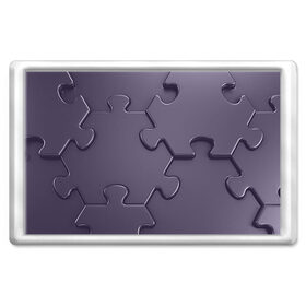 Магнит 45*70 с принтом Puzzles в Тюмени, Пластик | Размер: 78*52 мм; Размер печати: 70*45 | puzzles | геометрические пазлы | крупные пазлы | модные пазлы | пазл | пазлы