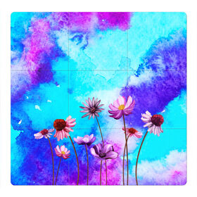 Магнитный плакат 3Х3 с принтом Цветов аромат в Тюмени, Полимерный материал с магнитным слоем | 9 деталей размером 9*9 см | Тематика изображения на принте: flowers | акварельные | бабочки | бутоны | градиент | искусство | картины | краски | красочные | лепестки | лучшая | любимая | небеса | облака | пейзаж | подарок | поле | полевые | природа | растения