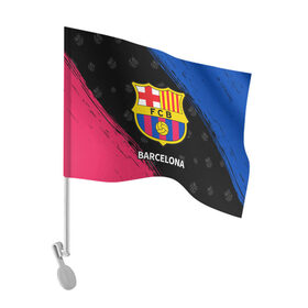 Флаг для автомобиля с принтом BARCELONA / БАРСЕЛОНА в Тюмени, 100% полиэстер | Размер: 30*21 см | barca | barcelona | barsa | barselona | fcb | logo | messi | барса | барселона | знак | клуб | лого | логотип | логотипы | месси | символ | символы | футбол | футбольная | футбольный