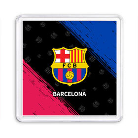 Магнит 55*55 с принтом BARCELONA / БАРСЕЛОНА в Тюмени, Пластик | Размер: 65*65 мм; Размер печати: 55*55 мм | barca | barcelona | barsa | barselona | fcb | logo | messi | барса | барселона | знак | клуб | лого | логотип | логотипы | месси | символ | символы | футбол | футбольная | футбольный