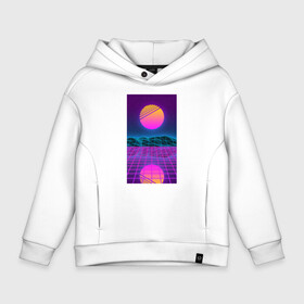 Детское худи Oversize хлопок с принтом Vaporwave EASTHETIC 99 в Тюмени, френч-терри — 70% хлопок, 30% полиэстер. Мягкий теплый начес внутри —100% хлопок | боковые карманы, эластичные манжеты и нижняя кромка, капюшон на магнитной кнопке | aesthetic | electronica | music | киберпанк | лаунж | музыка | поп | скульптура