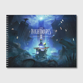 Альбом для рисования с принтом Little Nightmares 2 в Тюмени, 100% бумага
 | матовая бумага, плотность 200 мг. | bandai | game | indie | little | namco | nightmares | игра | инди | квест | маленькие | моно | платформер | хоррор | шестая
