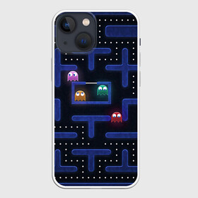 Чехол для iPhone 13 mini с принтом Pacman в Тюмени,  |  | pac man | pacman | аркады | пакмэн