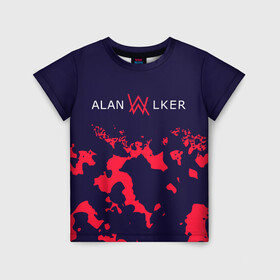 Детская футболка 3D с принтом ALAN WALKER / АЛАН УОКЕР в Тюмени, 100% гипоаллергенный полиэфир | прямой крой, круглый вырез горловины, длина до линии бедер, чуть спущенное плечо, ткань немного тянется | alan | faded | house | logo | music | walker | алан | вокер | волкер | диджей | лого | логотип | логотипы | музыка | музыкант | символ | символы | танцеальная | уокер | хаус | электронная