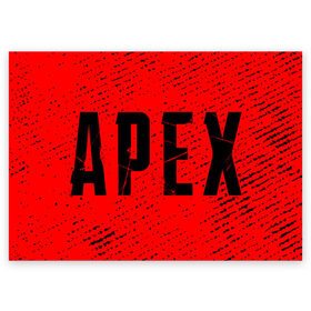 Поздравительная открытка с принтом APEX LEGENDS / АПЕКС ЛЕГЕНД в Тюмени, 100% бумага | плотность бумаги 280 г/м2, матовая, на обратной стороне линовка и место для марки
 | apex | game | games | legend | legends | logo | апекс | битва | игра | игры | королевская | легенд | легендс | лого | логотип | логотипы | символ | символы