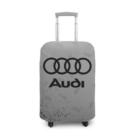 Чехол для чемодана 3D с принтом AUDI / АУДИ в Тюмени, 86% полиэфир, 14% спандекс | двустороннее нанесение принта, прорези для ручек и колес | audi | auto | felb | logo | moto | quattro | sport | symbol | авто | автомобильные | ауди | кватро | кольца | лого | логотип | логотипы | марка | мото | символ | спорт | фгвш | шильдик