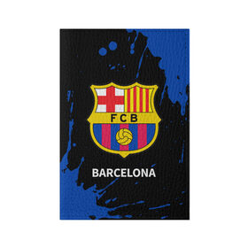 Обложка для паспорта матовая кожа с принтом BARCELONA / БАРСЕЛОНА в Тюмени, натуральная матовая кожа | размер 19,3 х 13,7 см; прозрачные пластиковые крепления | barca | barcelona | barsa | barselona | fcb | logo | messi | барса | барселона | знак | клуб | лого | логотип | логотипы | месси | символ | символы | футбол | футбольная | футбольный