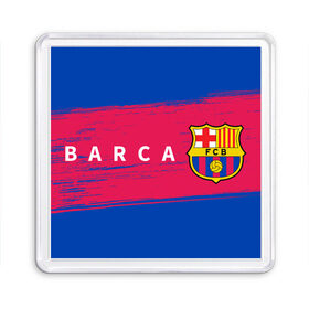 Магнит 55*55 с принтом BARCELONA / БАРСЕЛОНА в Тюмени, Пластик | Размер: 65*65 мм; Размер печати: 55*55 мм | Тематика изображения на принте: barca | barcelona | barsa | barselona | fcb | logo | messi | барса | барселона | знак | клуб | лого | логотип | логотипы | месси | символ | символы | футбол | футбольная | футбольный