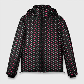 Мужская зимняя куртка 3D с принтом Милые скелетики в Тюмени, верх — 100% полиэстер; подкладка — 100% полиэстер; утеплитель — 100% полиэстер | длина ниже бедра, свободный силуэт Оверсайз. Есть воротник-стойка, отстегивающийся капюшон и ветрозащитная планка. 

Боковые карманы с листочкой на кнопках и внутренний карман на молнии. | Тематика изображения на принте: 