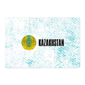 Магнитный плакат 3Х2 с принтом KAZAKHSTAN / КАЗАХСТАН в Тюмени, Полимерный материал с магнитным слоем | 6 деталей размером 9*9 см | flag | kazakhstan | qazaqstan | герб | захах | казахстан | кахахи | лого | нур султан | республика | символ | страна | флаг